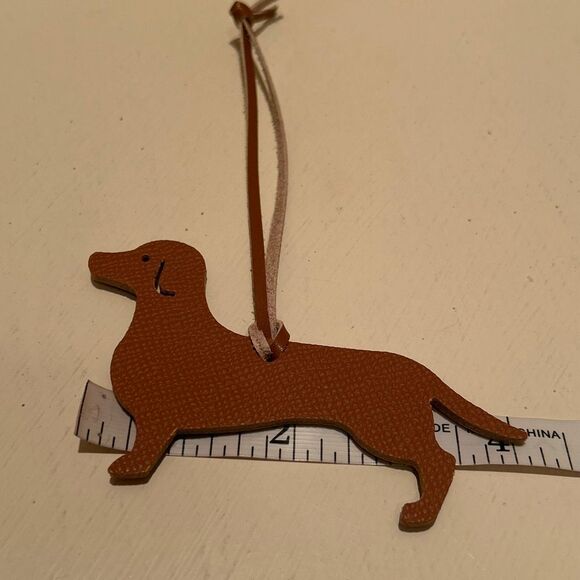 Sexy Little Vintage Handmade dog Leather Bag Charm Cute animal Keychain - Picture 7 of 7